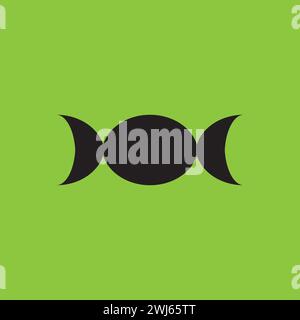 Einfache schwarze und grüne Vektor-Süßigkeiten-Symbole Stock Vektor