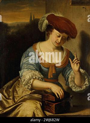 Escape Bird: Allegory of Chastity, Frans van Mieris (I), 1676 Stockfoto