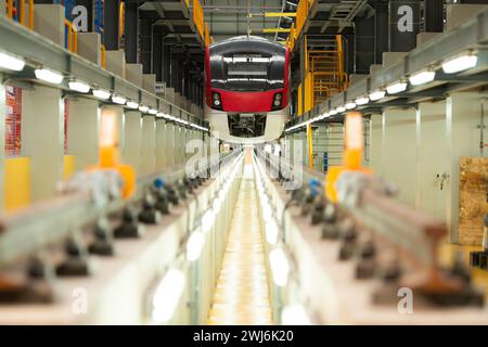 Skytrain, Ein Schnellbahnsystem, das bei Einzelpersonen in großen städtischen Gemeinden beliebt ist. Praktisch und zeitnah Stockfoto