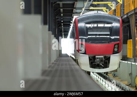 Skytrain, Ein Schnellbahnsystem, das bei Einzelpersonen in großen städtischen Gemeinden beliebt ist. Praktisch und zeitnah Stockfoto