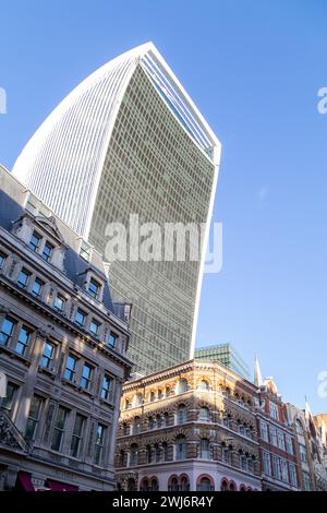 Der Skycraper „The Walkie Talkie“ in der Stadt London Stockfoto