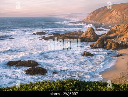 Bodega Bay Sunset Coast, Kalifornien, Stockfoto