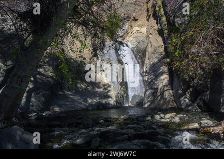 Tahquitz Canyon Trail in der Nähe von Palm Springs in Kalifornien. Stockfoto