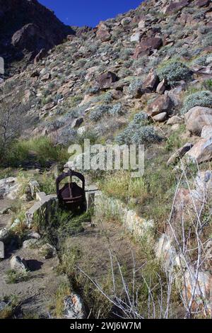 Tahquitz Canyon Trail in der Nähe von Palm Springs in Kalifornien. Stockfoto