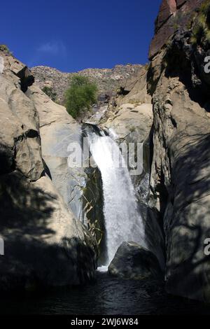 Tahquitz Canyon Trail in der Nähe von Palm Springs in Kalifornien. Stockfoto