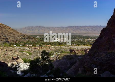 Tahquitz Canyon Trail in der Nähe von Palm Springs in Kalifornien. Stockfoto