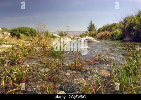 Tahquitz Canyon Trail in der Nähe von Palm Springs in Kalifornien. Stockfoto