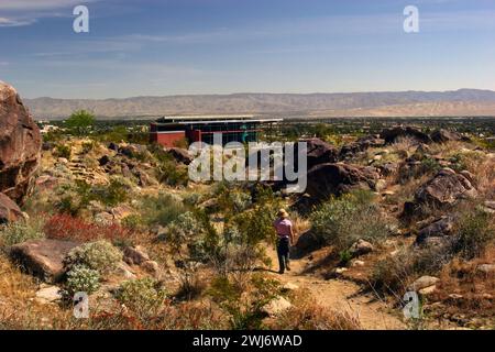 Tahquitz Canyon Trail in der Nähe von Palm Springs in Kalifornien. Stockfoto