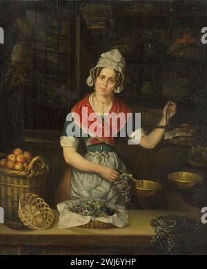 Obst-Verkäufer, Henriëtta Christina Temminck, 1840-1860 Stockfoto