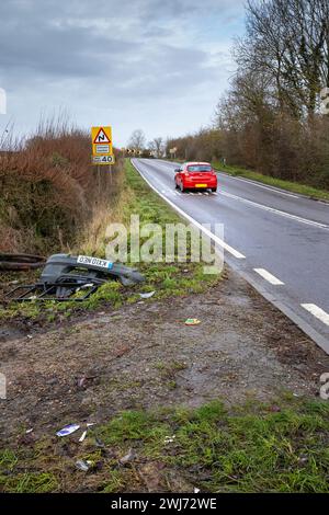 Auto Crash Stockfoto
