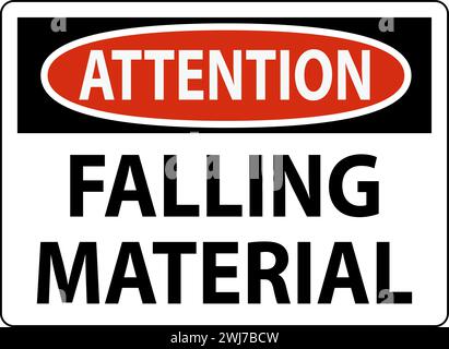 Hinweisschild Fallendes Material Stock Vektor