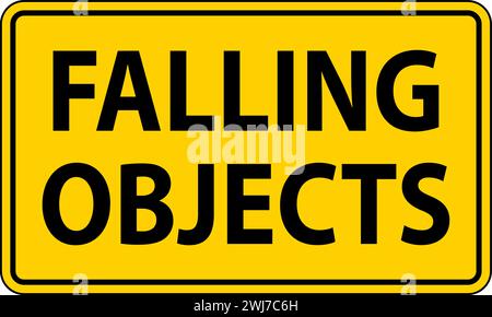 Gefahrenzeichen, Herabfallende Gegenstände Stock Vektor