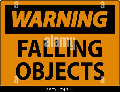 Warnschild, Herabfallende Objekte Stock Vektor