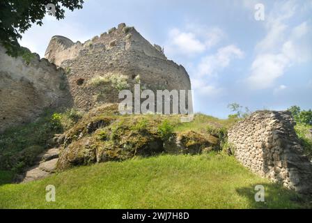 Schloss Chojnik oberhalb der Stadt Sobieszów im Südwesten Polens Stockfoto