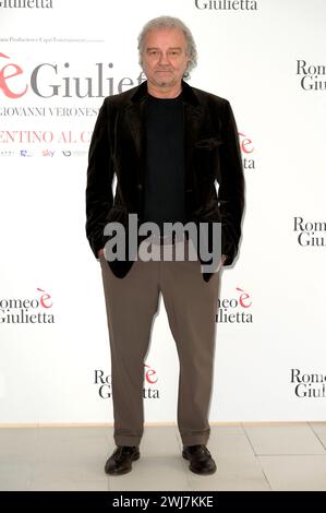 Giovanni Veronesi beim Photocall zum Kinofilm 'Giulietta è Romeo' im Hotel Le Méridien Visconti. Rom, 13.02.2024 Stockfoto