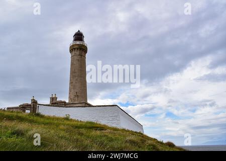 Ardnamurchan Leuchtturm am westlichsten Punkt auf dem britischen Festland, Kilchoan, Westküste Schottlands, Großbritanniens, Europas Stockfoto