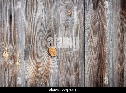 Alte Holzbretter. Hölzerner Hintergrund. Stockfoto