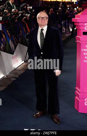 Jason Watkins nimmt an der europäischen Premiere von Wicked Little Letters im Odeon Luxe, Leicester Square, im Zentrum von London Teil. Bilddatum: Dienstag, 13. Februar 2024. Stockfoto