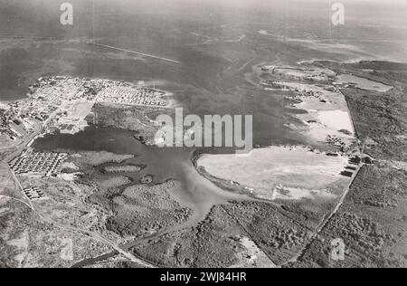 Luftaufnahme der Panamakanalzone - Manzanillo Bay - November 1928 Stockfoto