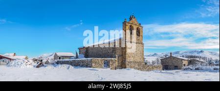 Kirche San Pedro de Antioquía. Biocona, Soria, Spanien. Stockfoto