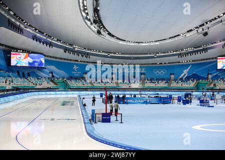 FEBRUAR 2022 - Peking, China: Eiskunstlauf bei den Olympischen Winterspielen 2022 in Peking (Foto: Mickael Chavet/RX) Stockfoto