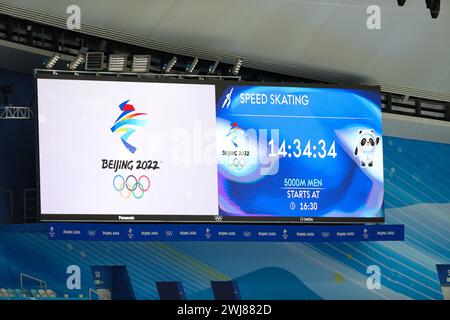 FEBRUAR 2022 - Peking, China: Eiskunstlauf bei den Olympischen Winterspielen 2022 in Peking (Foto: Mickael Chavet/RX) Stockfoto