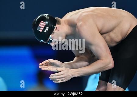 Doha, Qat. Februar 2024. Während der Aquatikweltmeisterschaft Doha 2024 - Sport- Schwimmen - Doha (Katar) 13. Februar 2024 (Foto: Gian Mattia D'Alberto/LaPresse) Credit: LaPresse/Alamy Live News Stockfoto