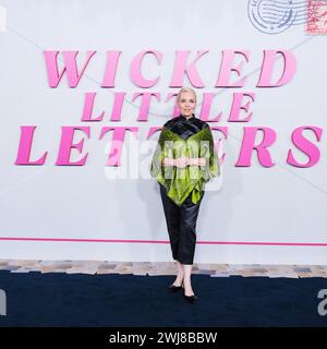 ODEON LUXE Leicester Square, London, Großbritannien. 13. Februar 2024. Olivia Colman fotografierte bei der europäischen Premiere von Wicked Little Letters. Foto von Julie Edwards./Alamy Live News Stockfoto