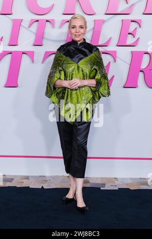 ODEON LUXE Leicester Square, London, Großbritannien. 13. Februar 2024. Olivia Colman fotografierte bei der europäischen Premiere von Wicked Little Letters. Foto von Julie Edwards./Alamy Live News Stockfoto