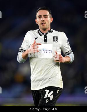 Pol Valentin am Mittwoch in Sheffield während des Sky Bet Championship Matches im King Power Stadium in Leicester. Bilddatum: Dienstag, 13. Februar 2024. Stockfoto