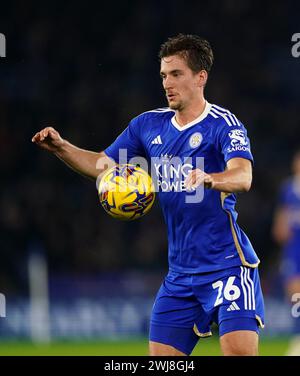 Dennis Praet in Leicester City während des Sky Bet Championship Matches im King Power Stadium in Leicester. Bilddatum: Dienstag, 13. Februar 2024. Stockfoto