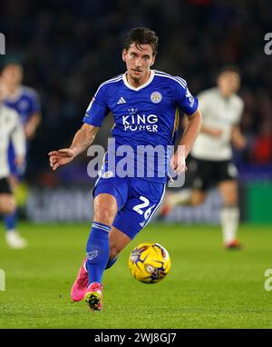 Dennis Praet in Leicester City während des Sky Bet Championship Matches im King Power Stadium in Leicester. Bilddatum: Dienstag, 13. Februar 2024. Stockfoto