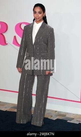London, Großbritannien. Februar 2024. Anjana Vasan nimmt an der europäischen Premiere von „Wicked Little Letters“ am Odeon Luxe Leicester Square in London Teil. (Foto: Fred Duval/SOPA Images/SIPA USA) Credit: SIPA USA/Alamy Live News Stockfoto