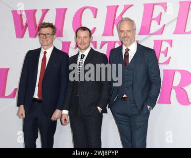 Foto muss angegeben werden ©Alpha Press 078237 13/02/2024 Graham Broadbent Jonny Sweet und Ed Sinclair Wicked Little Lies Premiere in London Stockfoto