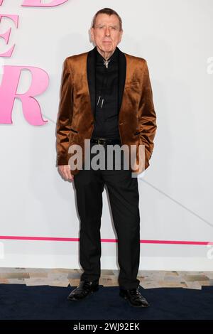 London, Großbritannien. Februar 2024. Timothy Spall besucht die Wicked Little Letters European Premiere im Odeon Luxe am Leicester Square, London. (Foto: Cat Morley/SOPA Images/SIPA USA) Credit: SIPA USA/Alamy Live News Stockfoto