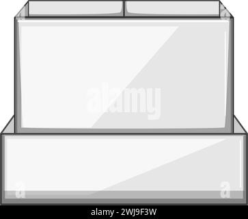 Acryl Schreibtisch Organizer Cartoon Vektor Illustration Stock Vektor