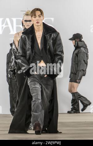 Februar 2024 - New York, USA - Charms X Concept Korea Herbst Winter 2024 Runway auf der New York Fashion Week. Foto: Rudy K Stockfoto