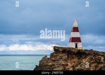 Das legendäre Robe Obelisk, South Australia. Stockfoto