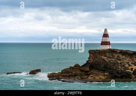 Das legendäre Robe Obelisk, South Australia. Stockfoto