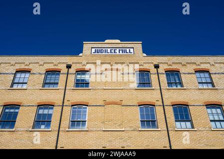 Jubilee Mill, Apartment Block, Teil von Taplow Riverside Development, Buckinghamshire, England, Großbritannien, GB. Stockfoto