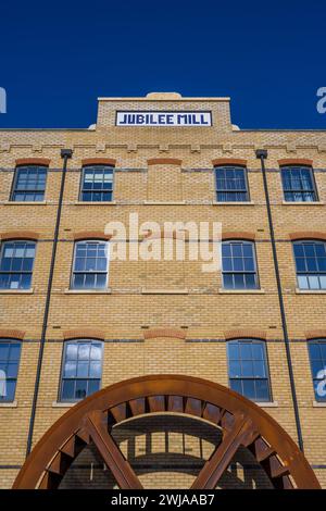 Jubilee Mill, Apartment Block, Teil von Taplow Riverside Development, Buckinghamshire, England, Großbritannien, GB. Stockfoto