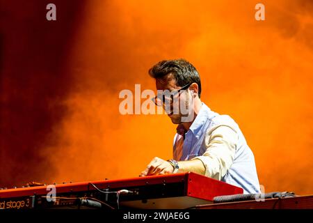 Rouen (Nordfrankreich): 8. Auflage der Rouen Armada (Zusammenkunft von Großschiffen). Konzert von DJ The Evener am 17. Juni 2023 Stockfoto