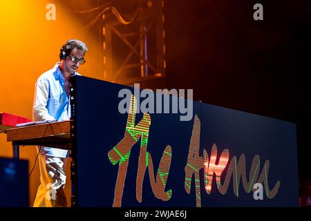 Rouen (Nordfrankreich): 8. Auflage der Rouen Armada (Zusammenkunft von Großschiffen). DJ The Evener im Konzert am 17. Juni 2023 Stockfoto