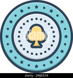 Symbol für Poker, Pik Stock Vektor