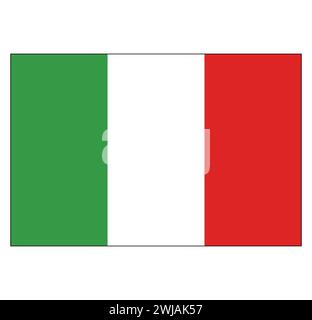Italien-Flagge Stock Vektor