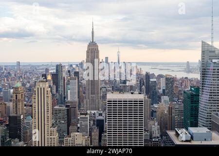 New York City vom Rockefeller Center Stockfoto