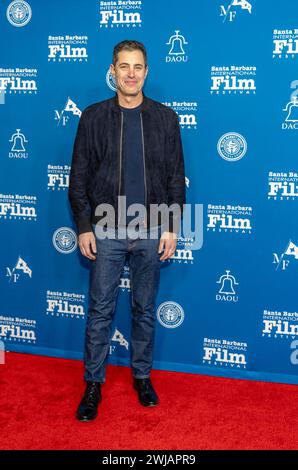 Santa Barbara, USA. Februar 2024. Roter Teppich, Autor Josh Singer (MAESTRO). Das 39. Santa Barbara International Film Festival „Writers Panel“ im Arlington Theatre in Santa Barbara, KALIFORNIEN am 13. Februar 2024. (Foto: Rod Rolle/SIPA USA) Credit: SIPA USA/Alamy Live News Stockfoto