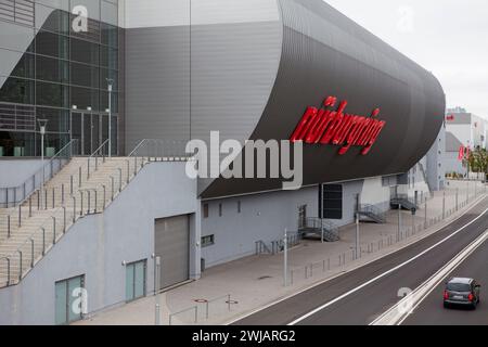 Bauprojekt Nürburgring 2009, Nürburgring Rennstrecke, Nürburg, Rheinland-Pfalz, Deutschland, Europa, 2012 Stockfoto