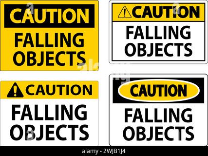 Warnschild, Herabfallende Gegenstände Stock Vektor