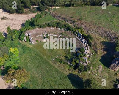 Otricoli (Italien, Umbrien, Provinz Terni), archäologisches Gebiet von Ocriculum, Theater Stockfoto